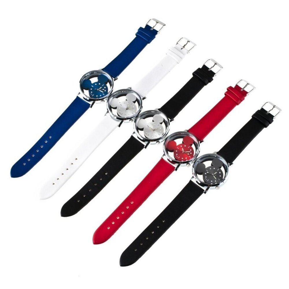 NWOT Ladies Mickey Mouse Watch (with CZ Diamonds)-white color - Picture 2 of 2